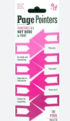 Page Pointers Page Markers - Pink