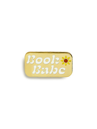 Book Babe Enamel Pin