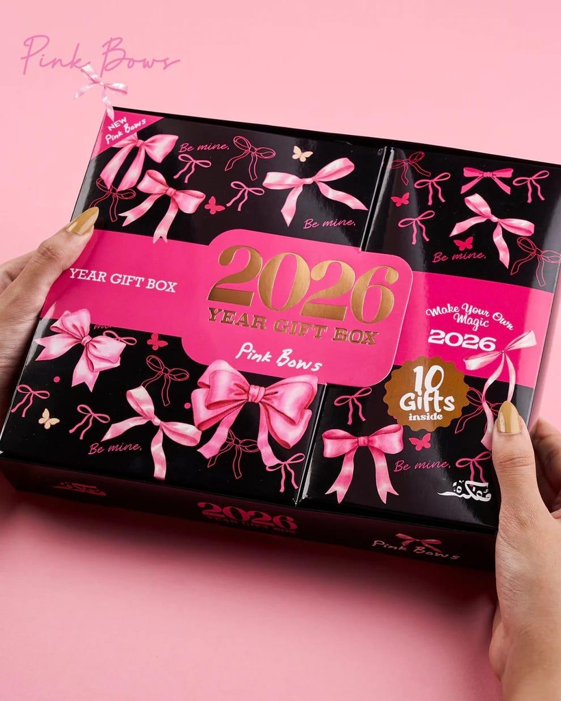 2026 Year Gift Box Pink Bows