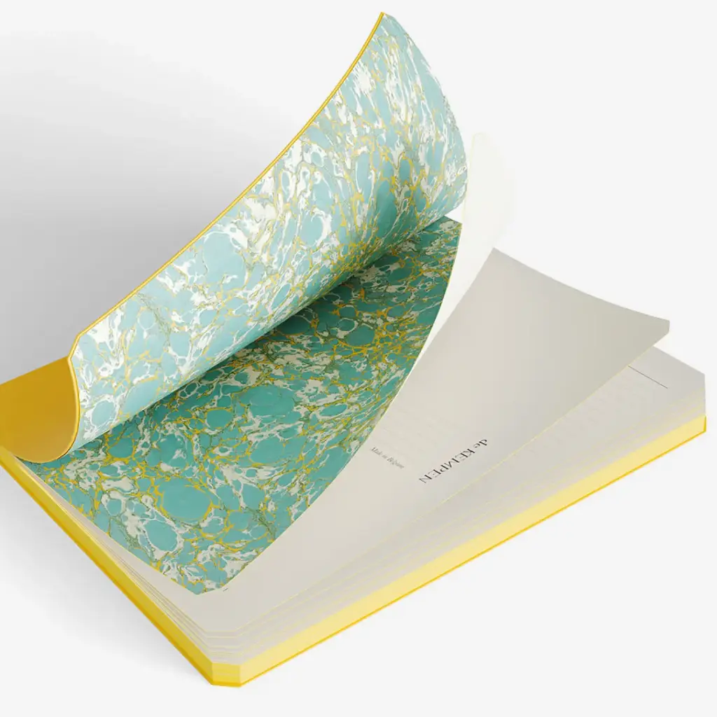 de KEMPEN Notebook Yellow - Pocket ruled