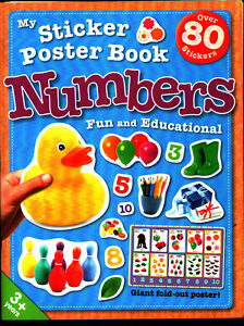 MY STICKER POSTER BOOK NUMBERS