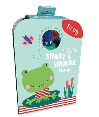 Soft shake & squeak book - Frog