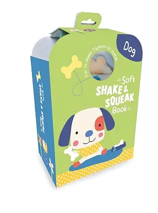 Soft shake & squeak book - Dog