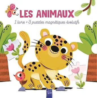 1 Livre + 3 Puzzles Magnétiques évolutifs / Les Animaux
