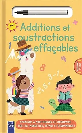 Additions et Soustractions Effaçables (avec feutre)