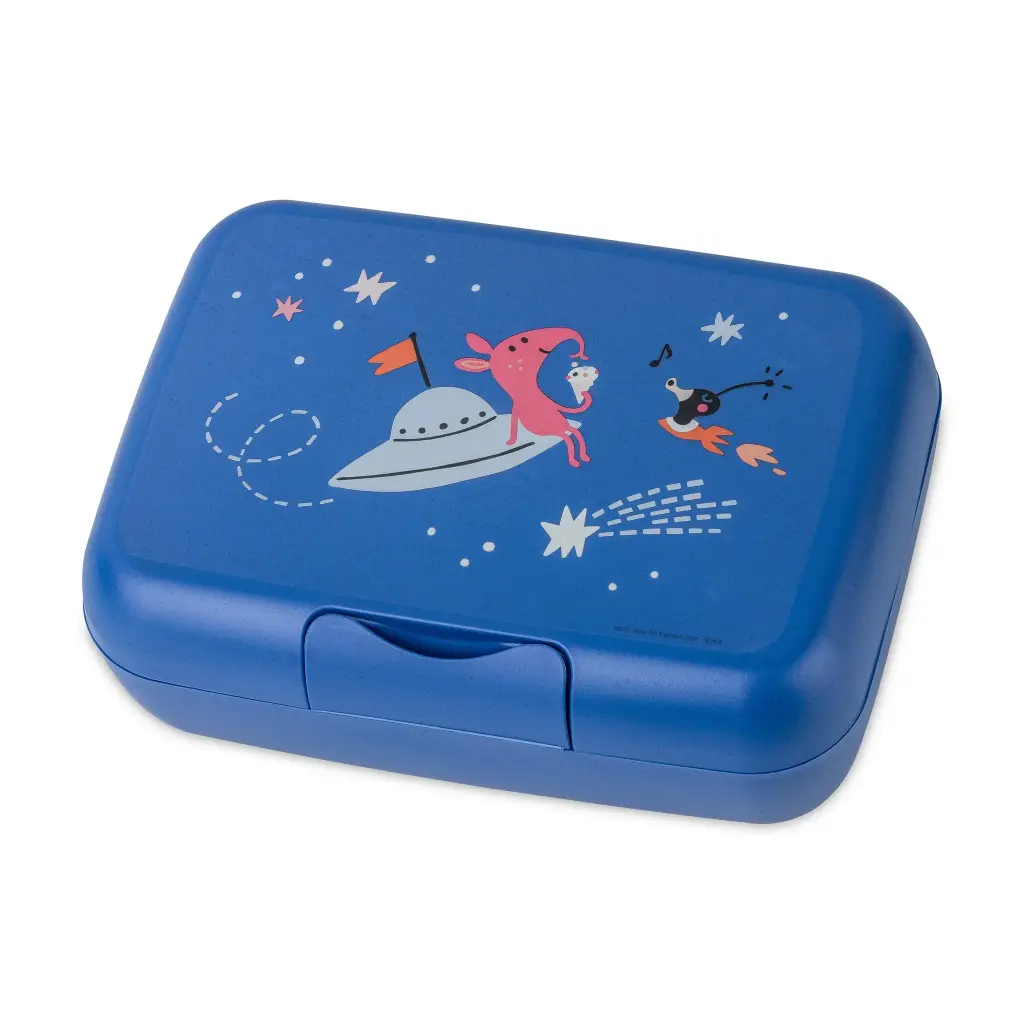 CANDY L SPACE Lunch Box with separation bowl,Blue 