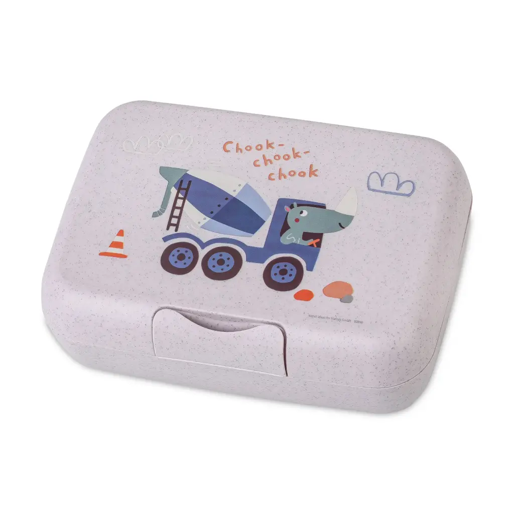 CANDY L TRUCKS Lunch Box with separation bowl,Grey