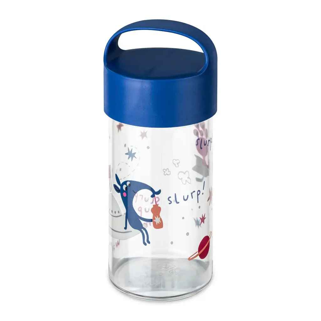 BUDDY SNACK 0,5 SPACE Snackpot / Water Bottle 500 ml,Blue 