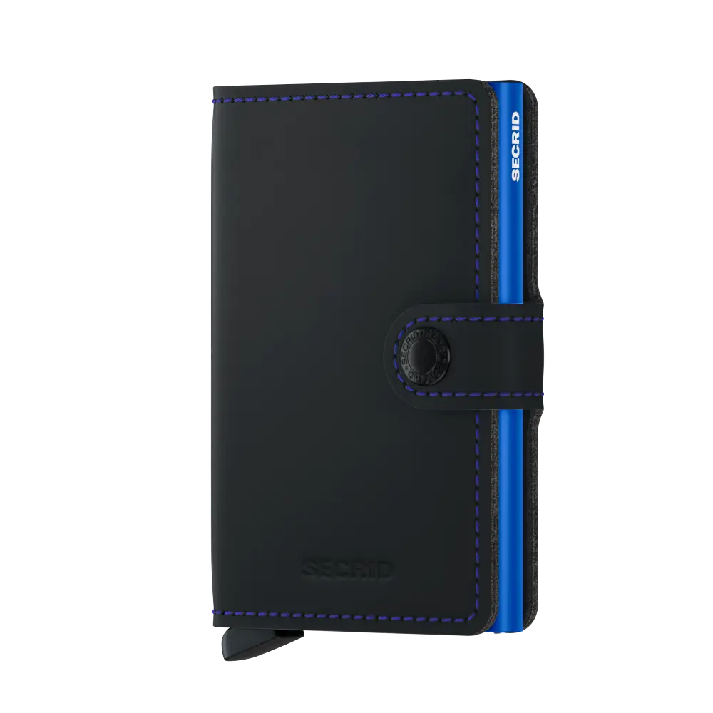 Secrid Miniwallet Matte MM-Black & Blue