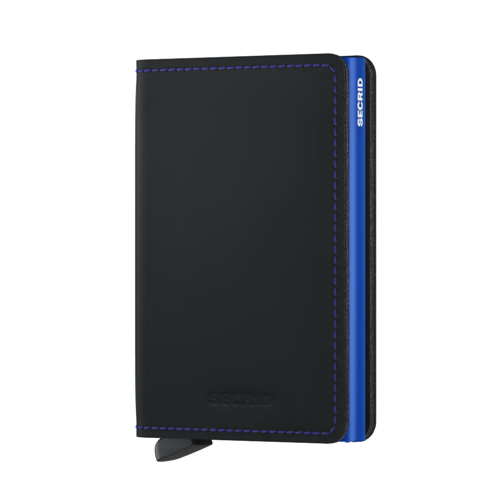Secrid Slimwallet Matte SM- Black & Blue
