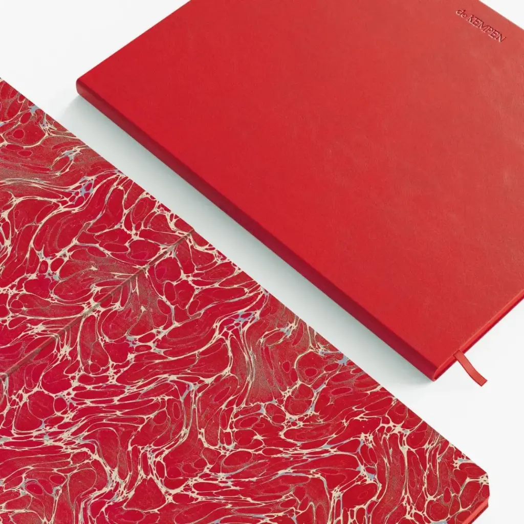 de KEMPEN Notebook Red - Pocket ruled