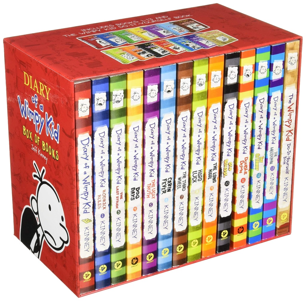 Diary of a Wimpy Kid Box of Books Export Edition (1–13 + DIY)