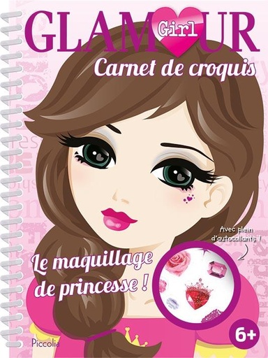 [9782753031470] Glamour girl carnet maquillage de princesse