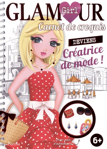 [9782753031494] Glamour girl carnet creatrice de mode