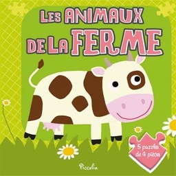 [9782753035614] Livre 5 Puzzle - Les animaux de la ferme