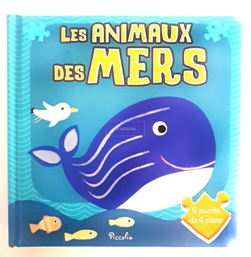 [9782753035638] Livre 5 Puzzle - Les animaux des mers