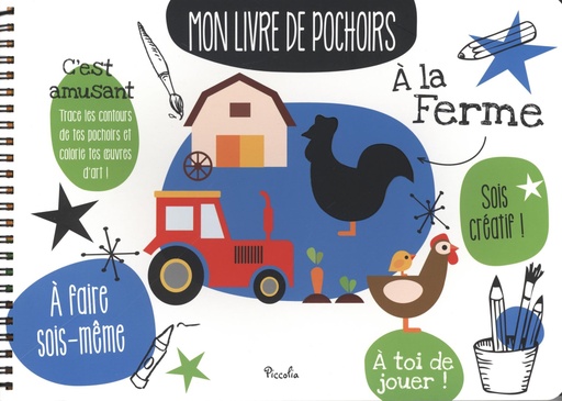 [9782753037540] Mon livre de pochoirs / A la ferme