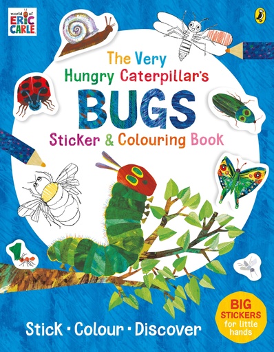 [9780241432310] The Very Hungry Caterpillar's Bugs Sticker and Colouring Book
