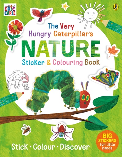 [9780241385791] The Very Hungry Caterpillar’s Nature Sticker and Colouring Book