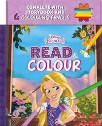 [9781839031847] Disney Princess Rapunzel: Read & Colour