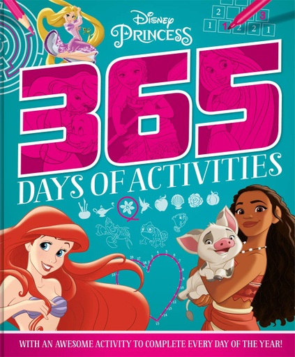 [9781839036286] Disney Princess 365 Puzzles & Activities