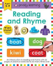 [9781838990114] Wipe Clean Workbook: Reading and Rhyme