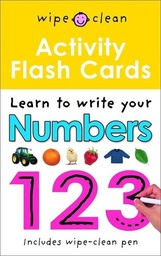 [9781843329411] Wipe Clean - Activity Flash Cards - Learn To Write Your Numbers 123