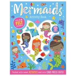[9781789477900] Mermaids Activity Book Felt Stickers