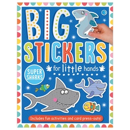 [9781788430708] Big Stickers for Little Hands Super Sharks