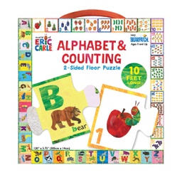 [33835] Briarpatch ABC / 123 The World of Eric Carle 2-Sided Floor Puzzle, Multicolor