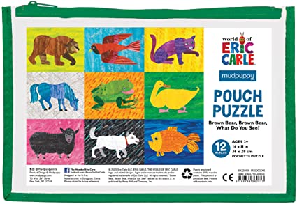 [9780735362833] World of Eric Carle Pouch Puzzle Brown Bear, Brown Bear, What Do You See?
