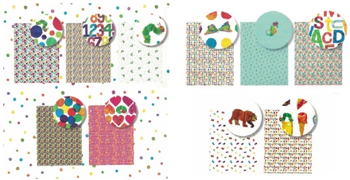 [23782720] Eric Carle Wrapping Paper Roll (Single Sheet)