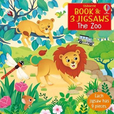 [9781474969390] Usborne Book and 3 Jigsaws: The Zoo