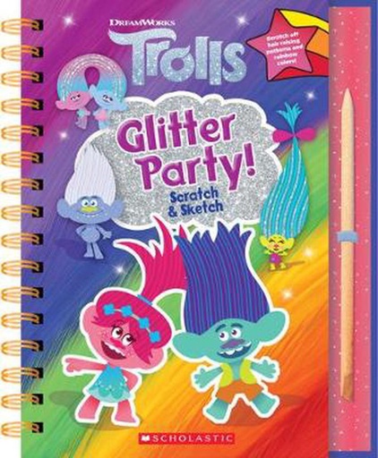 [9781338725223] Trolls: Scratch Magic: Glitter Party!