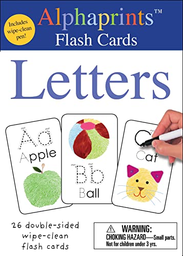 [9780312521899] Alphaprints: Wipe Clean Flash Cards Letters