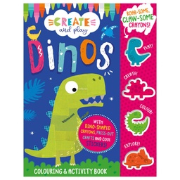 [9781803370378] Create and Play Create and Play Dinos Colouring Activity Book