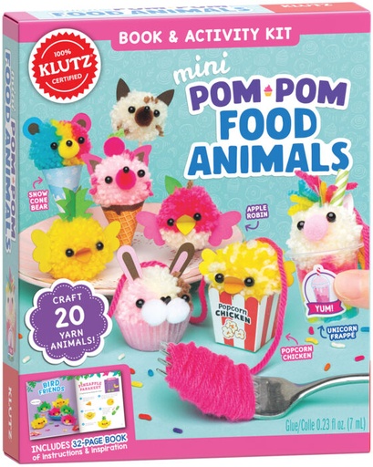 [9781338829570] Mini Pom-Pom Food Animals