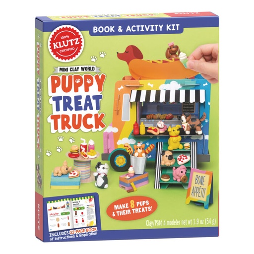 [9781338826173] Mini Clay World Puppy Treat Truck