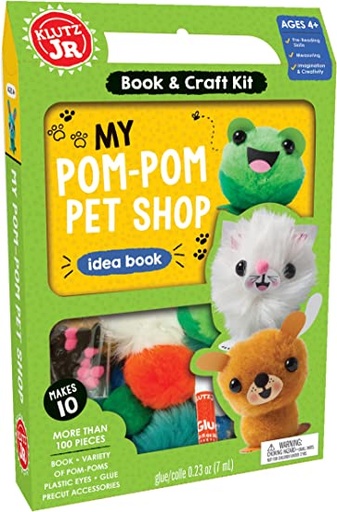 [9781338159561] Klutz Junior: My Pom-Pom Pet Shop