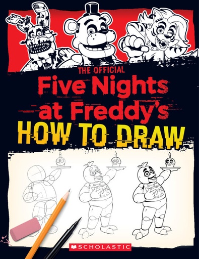 [9781338804720] Five Nights at Freddy's How to Draw