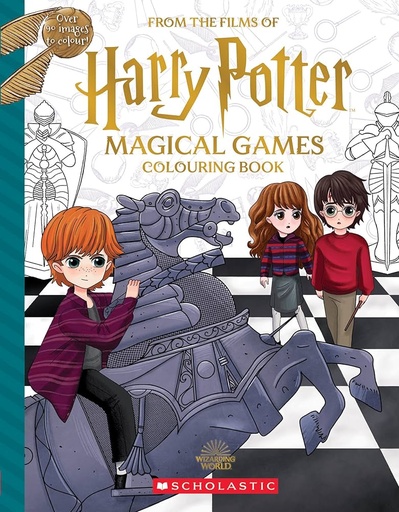 [9781338890600] Magical Games Coloring Book (Harry Potter)