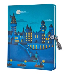 [9781647222826] Harry Potter: Hogwarts Castle Glow-in-the-Dark Lock & Key Diary