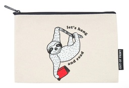 [9780593274491] Book Sloth - Let's Hang and Read pouch
