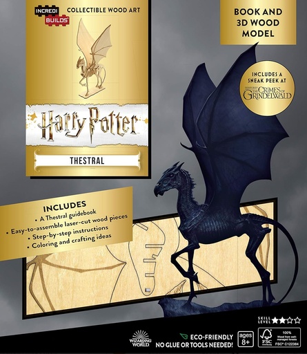 [9781682982303] IncrediBuilds: Harry Potter: Thestral Book and 3D Wood Model