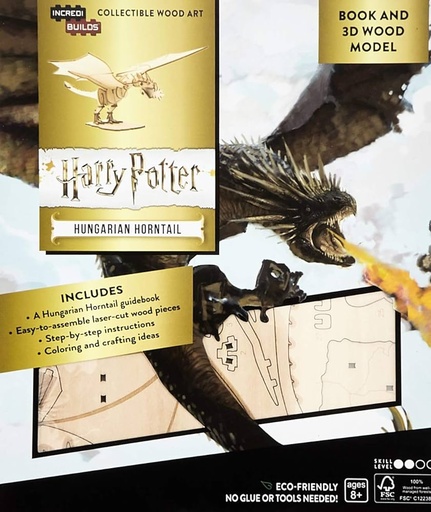 [9781682985465] IncrediBuilds: Harry Potter: Hungarian Horntail Book and 3D Wood Model