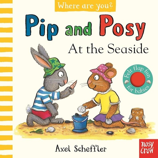[9781839948343] Pip and Posy, Where Are You? At the Seaside (A Felt Flaps Book)