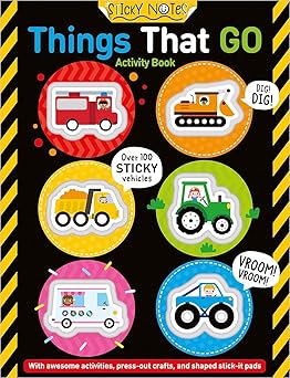 [9781805444442] Sticky Notes Things That Go Activity Book