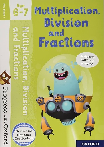 [9780192767967] Progress with Oxford: Multiplication, Division and Fractions Age 6-7