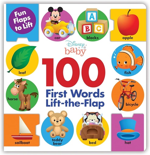 [9781484718018] Disney Baby: 100 First Words Lift the Flap