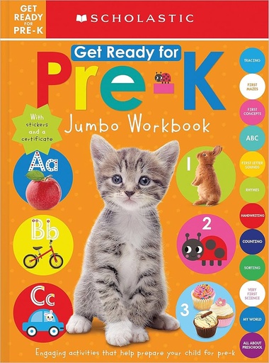 [9781339010038] Get Ready for Pre-K Jumbo Workbook